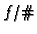 $f/\char93 $